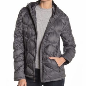 NEW Michael Kors Packable Hooded Quilted Jacket
